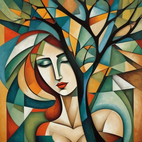 art deco woman,girl with tree,orange tree,decorative figure,woman thinking,david bates,olive tree,girl in the garden,girl in a wreath,woman drinking coffee,art deco,woman sitting,cubism,young woman,carol colman,woman playing,italian painter,woman at cafe,pere davids deer,woman eating apple,Art,Artistic Painting,Artistic Painting 45