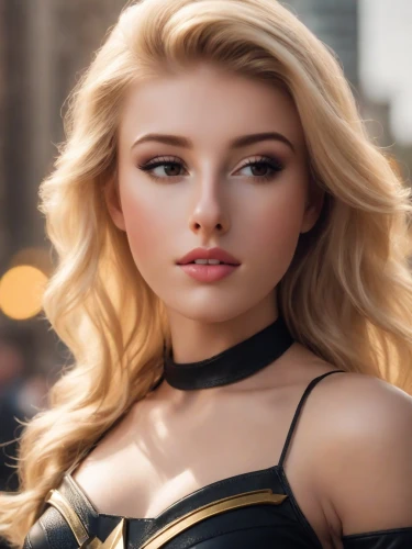 realdoll,barbie,doll's facial features,blonde woman,blonde girl,superhero background,fantasy woman,blond girl,golden haired,barbie doll,cool blonde,super heroine,beautiful model,full hd wallpaper,female doll,cosmetic brush,natural cosmetic,model doll,portrait background,3d rendered,Photography,Cinematic