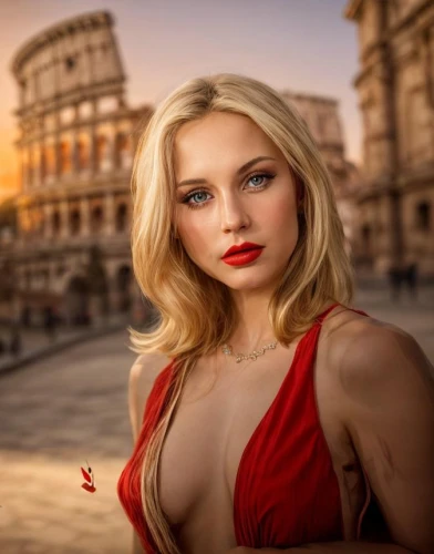 rome 2,nero,man in red dress,girl in red dress,lady in red,ancient rome,vittoriano,romantic portrait,the blonde in the river,blonde woman,femme fatale,palatine hill,roma,fantasy picture,venetia,girl in a historic way,fantasy art,celtic woman,red gown,venus,Common,Common,Photography