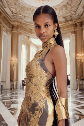 versace,latex clothing,gold foil 2020,silk,ancient egyptian girl,beautiful african american women,gold plated,african american woman,hosana,gold jewelry,gold lacquer,latex,cleopatra,vanity fair,queen bee,black women,black woman,vogue,gladiator,the gold standard,Photography,Polaroid