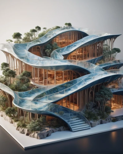 futuristic architecture,floating island,floating islands,artificial island,artificial islands,eco-construction,modern architecture,eco hotel,3d rendering,barangaroo,dunes house,archidaily,jewelry（architecture）,arq,arhitecture,kirrarchitecture,cube stilt houses,building honeycomb,mixed-use,terraces,Unique,3D,Toy