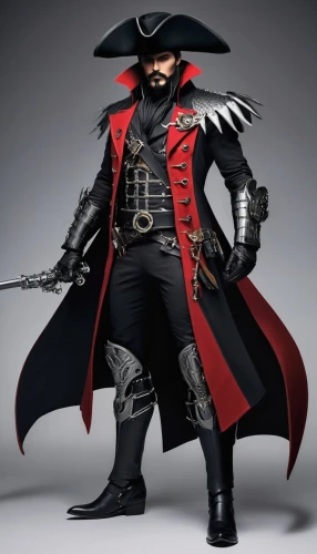 pirate,matador,guy fawkes,pirates,hook,katakuri,pirate treasure,vax figure,crossbones,piracy,cosplay image,musketeer,conquistador,dodge warlock,jolly roger,athos,costume design,hamelin,male character,cosplayer,Conceptual Art,Fantasy,Fantasy 34