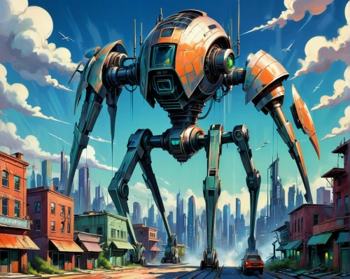 mech,bolt-004,industrial robot,robotic,mecha,sci fiction illustration,robotics,robots,robot,cybernetics,robot icon,compans-cafarelli,droid,artificial fly,heavy object,futuristic landscape,fantasy city,metropolis,bastion,sci-fi,Conceptual Art,Sci-Fi,Sci-Fi 06