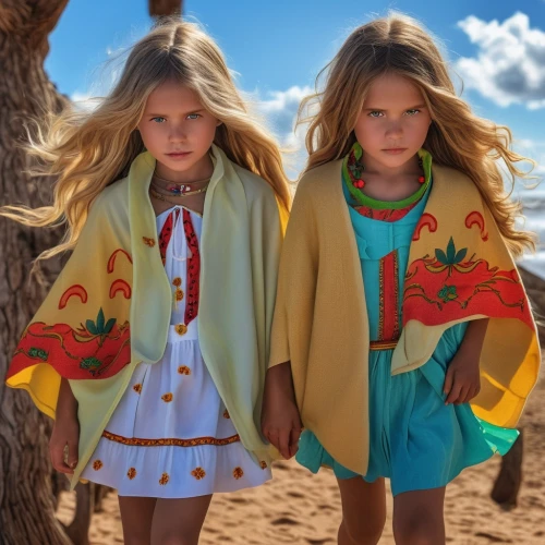 little girls walking,little girl dresses,little girls,nomadic children,children is clothing,children girls,fashion dolls,sewing pattern girls,girl and boy outdoor,hippie fabric,folk costumes,girl scouts of the usa,vintage children,children's photo shoot,photo shoot children,boho,southwestern,clover jackets,kimonos,two girls,Photography,General,Realistic