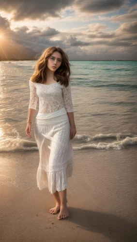 beach background,little girl in wind,girl on the dune,fusion photography,plus-size model,walk on the beach,photoshop manipulation,portrait photography,photo manipulation,image manipulation,beautiful beach,mystical portrait of a girl,white sand,digital compositing,passion photography,girl in white dress,white sandy beach,beach shell,girl in a long dress,on the shore,Common,Common,Photography