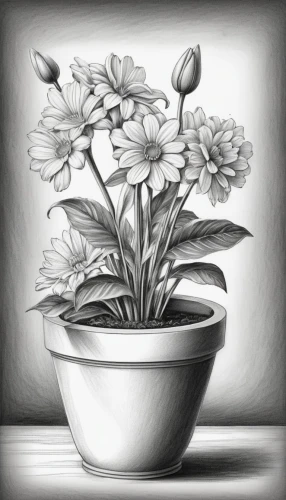 illustration of the flowers,flower illustration,flower drawing,potted plant,flowers png,flower painting,potted flowers,flower bowl,candytuft,flower illustrative,kalanchoe,flowerpot,hepatica,carnation coloring,geraniums,ikebana,cosmea,flower pot,flower line art,alyssum,Illustration,Black and White,Black and White 30