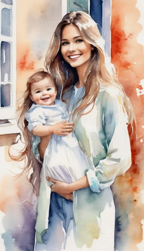 watercolor baby items,watercolor women accessory,baby with mom,watercolor painting,photo painting,blogs of moms,watercolor background,little girl and mother,pregnant woman icon,watercolor paint,mother-to-child,mother with child,watercolor,custom portrait,capricorn mother and child,mother and daughter,mom and daughter,mother and child,portrait background,oil painting,Illustration,Paper based,Paper Based 25