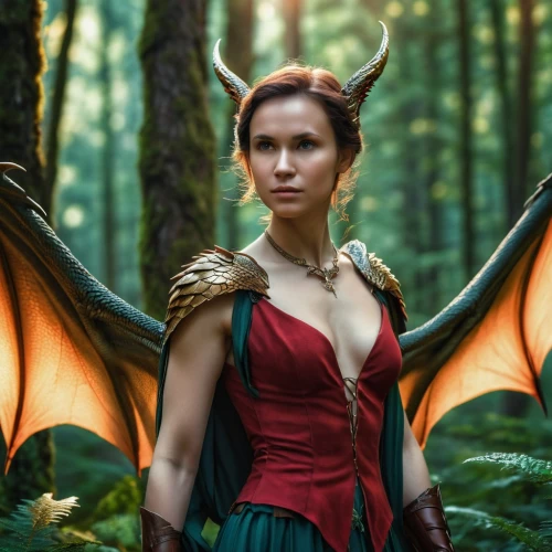 faery,faerie,fae,fantasy woman,heroic fantasy,elves flight,fairy queen,digital compositing,forest dragon,fantasy picture,vanessa (butterfly),fairies aloft,elven,dragon of earth,katniss,the enchantress,red butterfly,fairy,pixie,fantasy art,Photography,General,Realistic