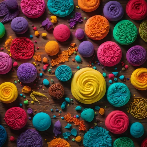 colorful pasta,cupcake background,colored icing,lego pastel,macaron pattern,brigadeiros,colored spices,plasticine,play-doh,colorful roses,colorful background,play doh,floral rangoli,play dough,felt flower,food coloring,cupcake paper,colorful foil background,candies,edible flowers,Photography,General,Fantasy