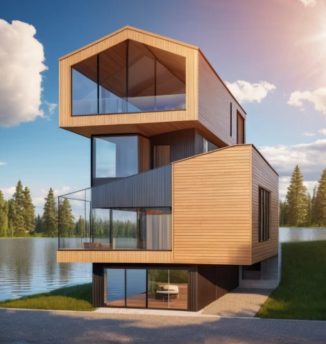 cube stilt houses,house with lake,cubic house,house by the water,modern architecture,modern house,3d rendering,dunes house,cube house,timber house,wooden house,inverted cottage,luxury property,eco-construction,corten steel,smart house,luxury real estate,frame house,contemporary,render,Photography,General,Realistic