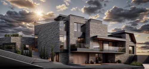 modern house,3d rendering,modern architecture,cubic house,landscape design sydney,residential house,dunes house,two story house,contemporary,sky apartment,residential,build by mirza golam pir,habitat 67,landscape designers sydney,new housing development,luxury home,arhitecture,eco-construction,render,jewelry（architecture）