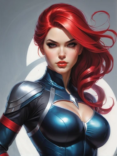 scarlet witch,red-haired,mystique,black widow,fantasy woman,head woman,starfire,cuirass,xmen,red head,breastplate,red hood,red super hero,harley,huntress,redheads,x-men,x men,red chief,sci fiction illustration,Conceptual Art,Fantasy,Fantasy 03