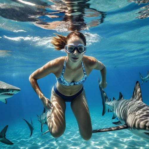 underwater background,snorkeling,underwater world,under the water,ocean underwater,underwater diving,freediving,underwater playground,under water,sea life underwater,underwater sports,underwater,underwater fish,female swimmer,tiger shark,underwater landscape,mermaid background,aquatic life,dolphin swimming,girl with a dolphin,Photography,General,Realistic