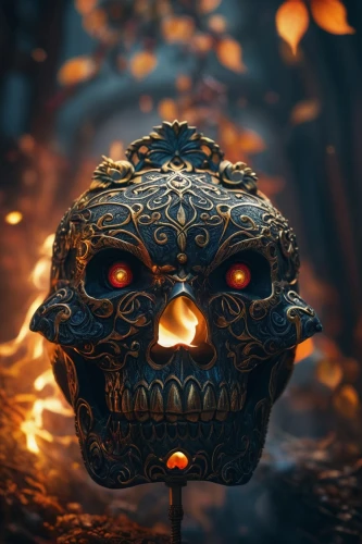 skull statue,skull mask,fire background,skull with crown,day of the dead frame,skull sculpture,golden mask,fire devil,fire eyes,inferno,steam icon,gold mask,day of the dead icons,theyyam,halloween background,molten,calavera,scorch,daruma,wooden mask,Photography,General,Fantasy