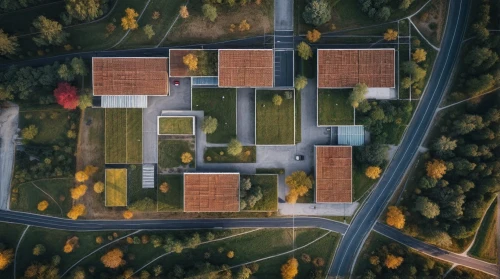 solar cell base,solar panels,suburban,from above,aerial landscape,suburbs,aerial shot,dji spark,paved square,drone image,solar modules,bird's-eye view,solar field,cube house,private estate,new housing development,solar farm,view from above,blocks of houses,escher village