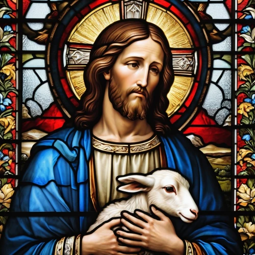 good shepherd,the good shepherd,easter lamb,st. bernard,christian,christ child,east-european shepherd,shepherd,lamb,jesus in the arms of mary,jesus,christ feast,jesus child,happy easter,jesus christ and the cross,church painting,merciful father,pyrenean shepherd,ewe,st,Photography,General,Realistic