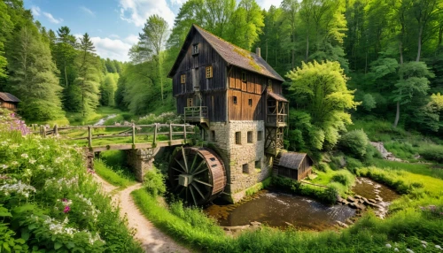 house in the forest,miniature house,tree house hotel,water mill,fairy village,studio ghibli,tree house,fairytale castle,fairy tale castle,treehouse,little house,house in mountains,fairy house,house with lake,old mill,wooden house,escher village,small house,house in the mountains,witch's house,Photography,General,Natural