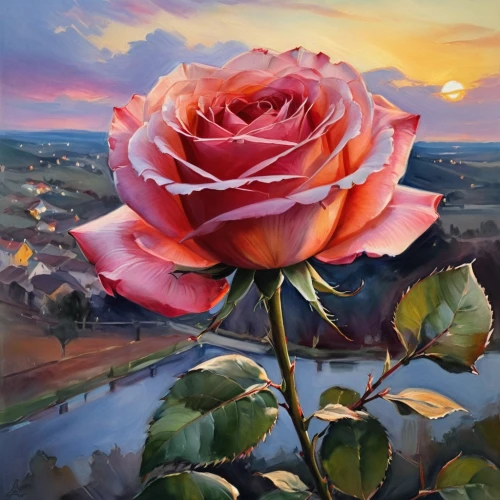 landscape rose,bella rosa,romantic rose,historic rose,bibernell rose,rosa,rose bloom,oil painting,oil painting on canvas,seerose,regnvåt rose,way of the roses,rosa peace,flower painting,rose flower illustration,water rose,noble rose,bright rose,japan rose,culture rose,Illustration,Paper based,Paper Based 11