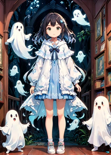 ghost girl,ghost background,halloween ghosts,ghosts,ghost,ghost pattern,neon ghosts,boo,ghost face,ghostly,the ghost,halloween background,haunted,halloween wallpaper,ghost catcher,halloween poster,paranormal phenomena,transparent background,ghost castle,halloween illustration,Anime,Anime,Traditional