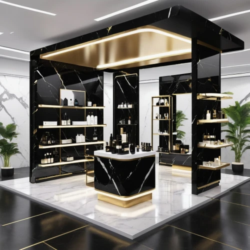 cosmetics counter,gold bar shop,beauty room,soap shop,gold shop,women's cosmetics,salon,luxury bathroom,oil cosmetic,cosmetics,crown render,brandy shop,perfumes,beauty salon,cosmetic products,apothecary,shower bar,beauty product,pharmacy,bond stores,Photography,General,Realistic