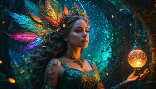 faerie,faery,fae,fantasy art,fantasy portrait,fairy peacock,fantasy picture,fairy queen,the enchantress,mystical portrait of a girl,fairy,fairy world,sorceress,fantasy woman,dryad,rosa 'the fairy,aurora butterfly,fairy tale character,3d fantasy,enchanted,Photography,General,Fantasy