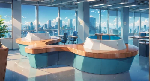 modern office,conference room,offices,sky space concept,board room,meeting room,conference room table,boardroom,sci fi surgery room,conference table,futuristic landscape,office desk,aqua studio,sky apartment,futuristic architecture,salt bar,penthouse apartment,bar counter,corporate headquarters,study room,Anime,Anime,Realistic