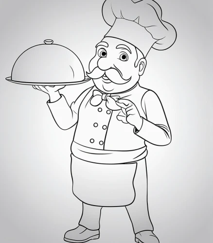 chef hat,coloring page,chef,coloring pages,chef's hat,retro 1950's clip art,food line art,coloring pages kids,waiter,men chef,chef's uniform,dwarf cookin,advertising figure,chef hats,waitress,cookery,pizza supplier,pastry chef,woman holding pie,cook,Design Sketch,Design Sketch,Outline
