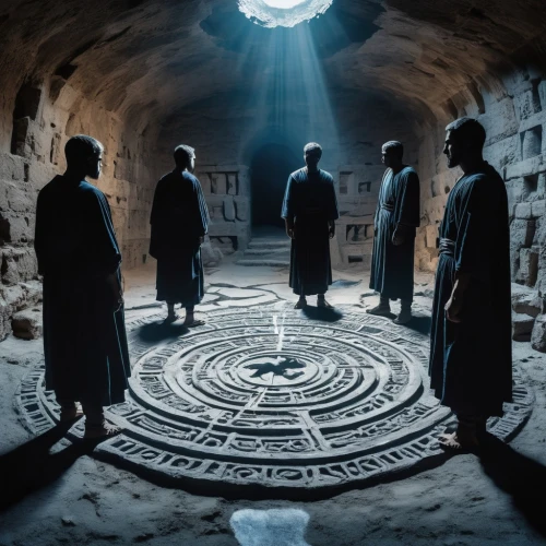 monks,panopticon,contemporary witnesses,catacombs,sepulchre,divination,occult,clergy,hinnom,coil,crypt,runes,taraxum,underworld,pentagram,caravansary,druids,the eleventh hour,anchikh,money heist,Photography,Artistic Photography,Artistic Photography 07