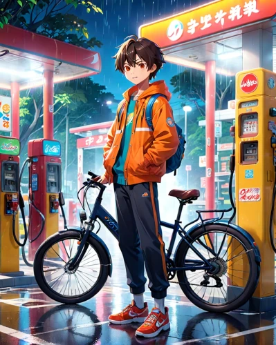 bicycle,city bike,biking,bike,bike kids,convenience store,bicycle mechanic,e bike,mobike,cyclist,taipei,cycling,bike land,bicycling,commuter,tokyo city,tokyo,bicycle ride,bike ride,parked bike,Anime,Anime,Realistic