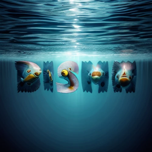 fish in water,submersible,underwater background,cd cover,submerge,photo manipulation,deep sea,aquatic animals,sea animals,deep sea diving,school of fish,media concept poster,aquarium inhabitants,cube sea,cinema 4d,sunk,shoal,drowning,under the water,undersea,Realistic,Jewelry,Hollywood Regency