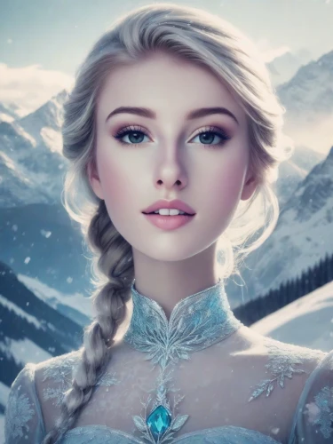 elsa,the snow queen,white rose snow queen,ice queen,ice princess,suit of the snow maiden,frozen,celtic woman,eternal snow,winterblueher,cinderella,fairy tale character,enchanting,fantasy portrait,fairy queen,aurora,snow white,fantasy picture,elven,winter rose,Photography,Realistic