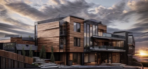 modern house,timber house,modern architecture,3d rendering,cubic house,dunes house,wooden facade,residential,new housing development,eco-construction,wooden house,cube house,shipping containers,smart house,cube stilt houses,apartment house,two story house,render,kirrarchitecture,contemporary
