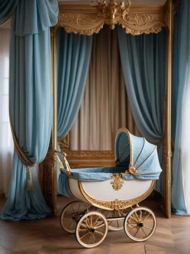 baby carriage,baby room,room newborn,nursery decoration,infant bed,four poster,baby bed,the little girl's room,canopy bed,wooden carriage,chiavari chair,blue pushcart,children's bedroom,nursery,rococo,bridal suite,four-poster,changing table,carriage,newborn photography,Photography,General,Cinematic