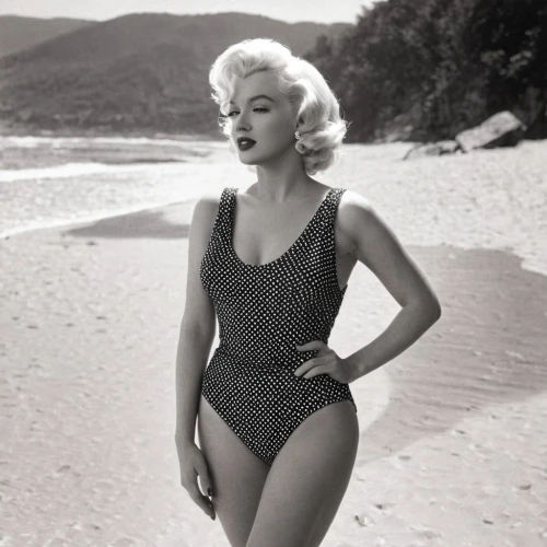 marylin monroe,mamie van doren,marylyn monroe - female,marilyn,merilyn monroe,one-piece swimsuit,monokini,vintage 1950s,gena rolands-hollywood,doris day,eva saint marie-hollywood,1950s,the beach pearl,retro women,model years 1960-63,swimsuit,retro woman,bathing suit,dita,50's style,Photography,Documentary Photography,Documentary Photography 10