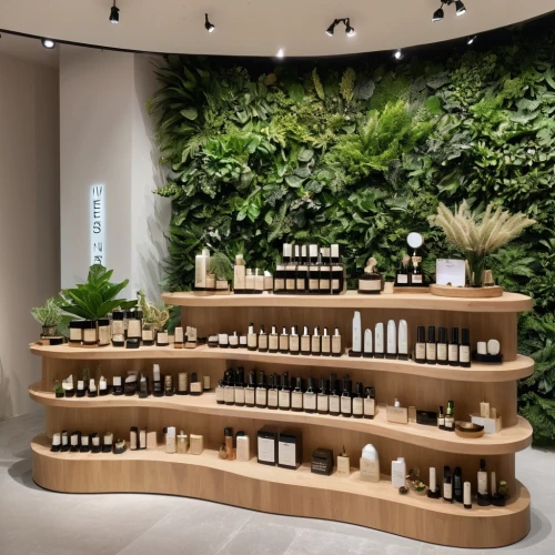 cosmetics counter,product display,soap shop,apothecary,natural cosmetics,wine bottle range,women's cosmetics,bottles of essential oils,junshan yinzhen,naturopathy,skincare,plant community,natural perfume,perfume bottles,shopify,amazonian oils,beauty room,garden of plants,sake gardens,doterra,Photography,General,Realistic
