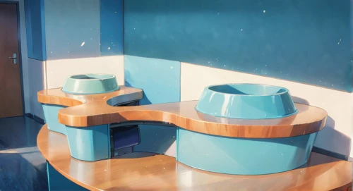 blue coffee cups,school desk,dugout,school benches,school design,kitchen,blue room,desk,wooden buckets,laundry room,classroom,small table,rest room,examination room,waste bins,3d render,kitchenette,study room,sideboard,kitchenware,Anime,Anime,Realistic