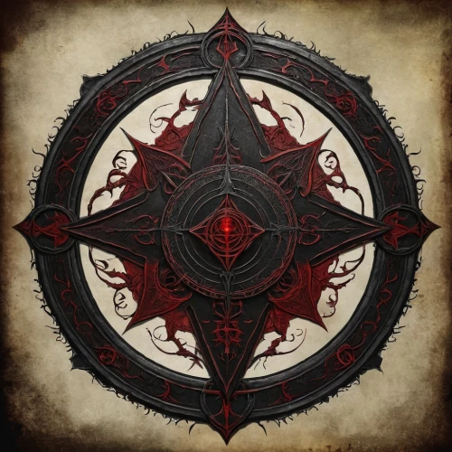 pentacle,blood icon,wind rose,compass rose,witches pentagram,red heart medallion,pentagram,witch's hat icon,triquetra,circular star shield,six pointed star,templar,metatron's cube,magic grimoire,steam icon,compass,six-pointed star,runes,heraldic shield,devilwood,Photography,Artistic Photography,Artistic Photography 13