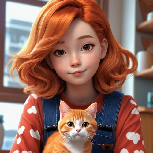 cute cartoon character,red tabby,ginger cat,clementine,nora,cute cat,merida,marmalade,cartoon cat,cat mom,nami,cute cartoon image,ginger kitten,agnes,red-haired,maci,cat lovers,cat child,kat,ginger,Photography,General,Realistic