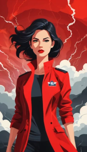 on a red background,meteorology,red background,flight attendant,women in technology,sci fiction illustration,monsoon banner,action-adventure game,rosa ' amber cover,red super hero,business angel,red coat,the storm of the invasion,scarlet witch,horoscope libra,woman power,thunderbird,thundercloud,bussiness woman,hot air