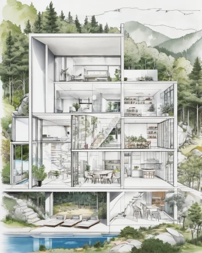 eco-construction,japanese architecture,archidaily,house in mountains,house in the mountains,residential,cubic house,modern architecture,architect plan,house drawing,smart house,eco hotel,kirrarchitecture,modern house,frame house,house in the forest,residential house,arhitecture,sky apartment,luxury property,Unique,Design,Infographics