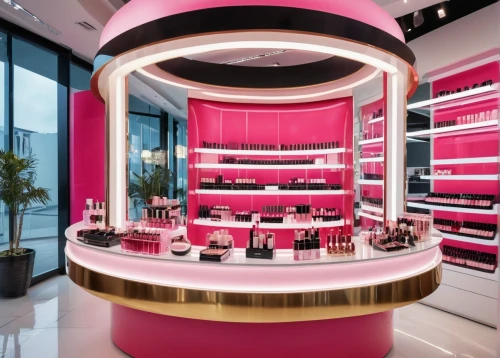 cosmetics counter,beauty room,beauty salon,women's cosmetics,gold bar shop,cosmetic products,sugar factory,brandy shop,candy bar,salon,jewelry store,cake shop,wine bar,magenta,cosmetics,perfumes,south beach,paris shops,boutique,expocosmetics,Photography,General,Realistic