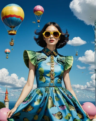 hot-air-balloon-valley-sky,vintage fashion,wonderland,whimsical,hot air balloons,vintage girl,fashion dolls,hot air balloon rides,image manipulation,sewing pattern girls,surrealistic,fashion doll,vintage clothing,hot air ballooning,vintage women,ballooning,vintage doll,doll dress,vintage woman,alice in wonderland