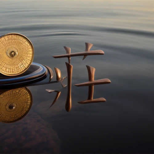 magnetic compass,fishing reel,i ching,surface tension,oars,anchors,wooden cable reel,wooden wheel,anchored,compasses,compass,ripple,rowing-boat,fishing equipment,fishing rod,bearing compass,water jet,combination lock,mooring post,ship's wheel,Realistic,Foods,None