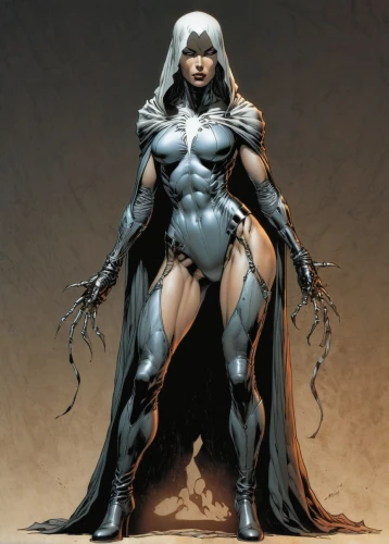 dark elf,goddess of justice,greyskull,figure of justice,muscle woman,fantasy woman,huntress,warrior woman,the enchantress,widow,female warrior,lady justice,evil woman,mystique,humanoid,voodoo woman,head woman,sorceress,silver surfer,hard woman,Illustration,American Style,American Style 02