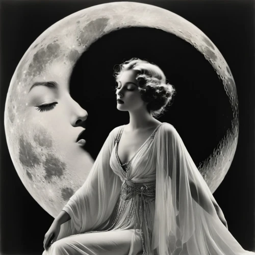 norma shearer,art deco woman,joan crawford-hollywood,mary pickford,mary pickford - female,greta garbo-hollywood,moonbeam,moon phase,moonlit,moonshine,hedy lamarr-hollywood,moonlit night,katherine hepburn,vintage woman,moonflower,olivia de havilland,queen of the night,anna may wong,moon night,lady of the night,Photography,Black and white photography,Black and White Photography 07