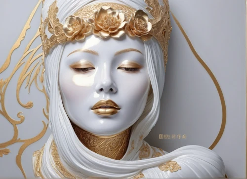 golden mask,gold mask,gold foil mermaid,venetian mask,gold foil art,gold leaf,gold filigree,gold foil crown,gold paint stroke,golden crown,gold paint strokes,masque,golden wreath,masquerade,lotus art drawing,paper art,priestess,gold foil,white lady,foil and gold