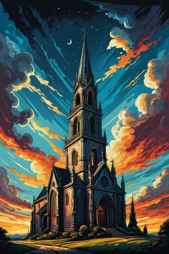 church painting,black church,gothic church,church faith,fredric church,the black church,haunted cathedral,cathedral,churches,blood church,steeple,francis church,church religion,church,church towers,notre dame de sénanque,north churches,basilica,church bells,wooden church,Art,Artistic Painting,Artistic Painting 05