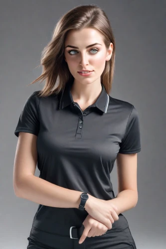polo shirt,polo shirts,samantha troyanovich golfer,golfer,lpga,menswear for women,in a shirt,active shirt,gifts under the tee,golf player,golfvideo,women's clothing,female model,golf course background,women clothes,premium shirt,cycle polo,polo,long-sleeved t-shirt,blur office background,Photography,Realistic