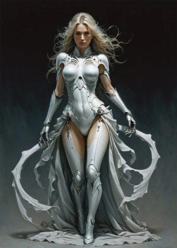 fantasy woman,white lady,white rose snow queen,lady justice,suit of the snow maiden,the snow queen,ice queen,white silk,goddess of justice,heroic fantasy,the enchantress,white nougat,silver,female warrior,figure of justice,sorceress,huntress,white velvet,white figures,silver lacquer,Conceptual Art,Daily,Daily 05