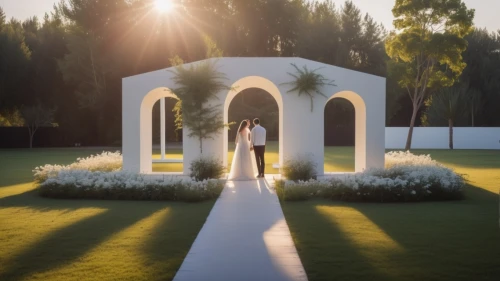 rose arch,semi circle arch,wedding frame,sun bride,wedding photography,round arch,pergola,walking down the aisle,garden white,three centered arch,arches,wedding decoration,dubai frame,artificial grass,archway,landscape designers sydney,wedding photo,wedding ceremony,the ceremony,half arch,Photography,General,Cinematic